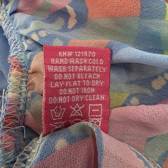 NWOT Flying Tomato Boho Summer Floral Puff Sleeve Crop Top | Size S - Picture 7 of 7